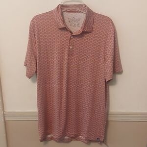 Tailor Vintage Dusty Rose Shells  UPF Recycle Polyester Jersey Polo Sz M